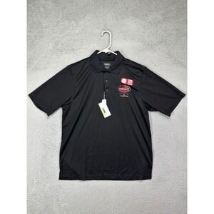 Core365 By North End Shirt Adult Large Black Polo Golf Rugby Athletic Mens NEW